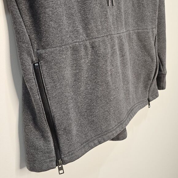 Athleta Cowl Neck Fleece Lined Cozy Gray Pullover Sweatshirt Small Athleisure - Picture 3 of 8